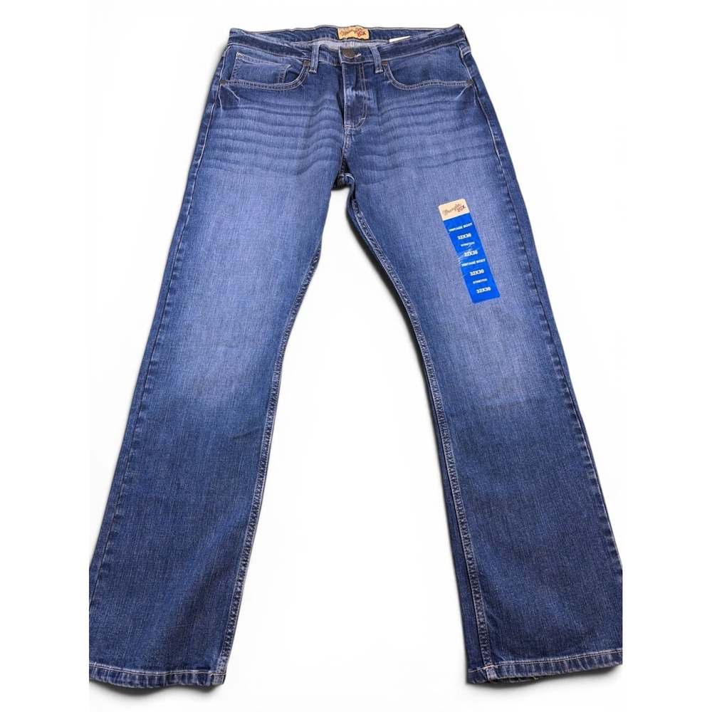 Wrangler 20X Vintage Boot Mens Blue Stretch Denim Jeans 32x30 112338537